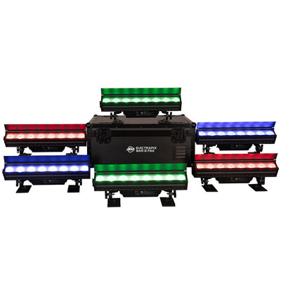 ADJ 6 x ELECTRAPIX-BAR-8 Fixtures with Charging Case