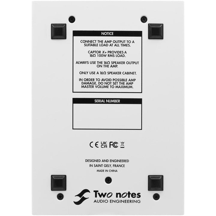 Two Notes Two Notes Torpedo Captor X+ Reactive Load Box / Cab Sim (16 Ohm) - Cab Sim Processors