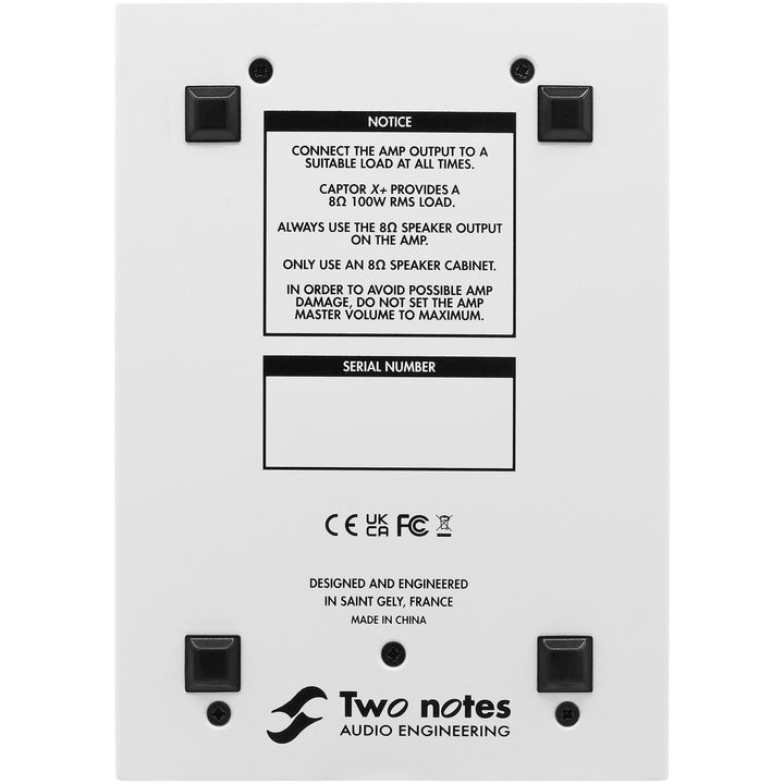Two Notes Two Notes Torpedo Captor X+ Reactive Load Box / Cab Sim (8 Ohm) - Cab Sim Processors