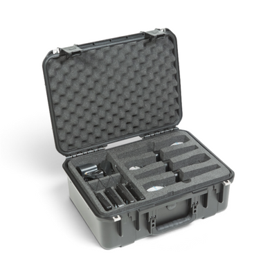 SKB SKB iSeries 1813-7 Wireless Eight Mic Case (Black, Pre-Cut Foam) - Microphone Cases