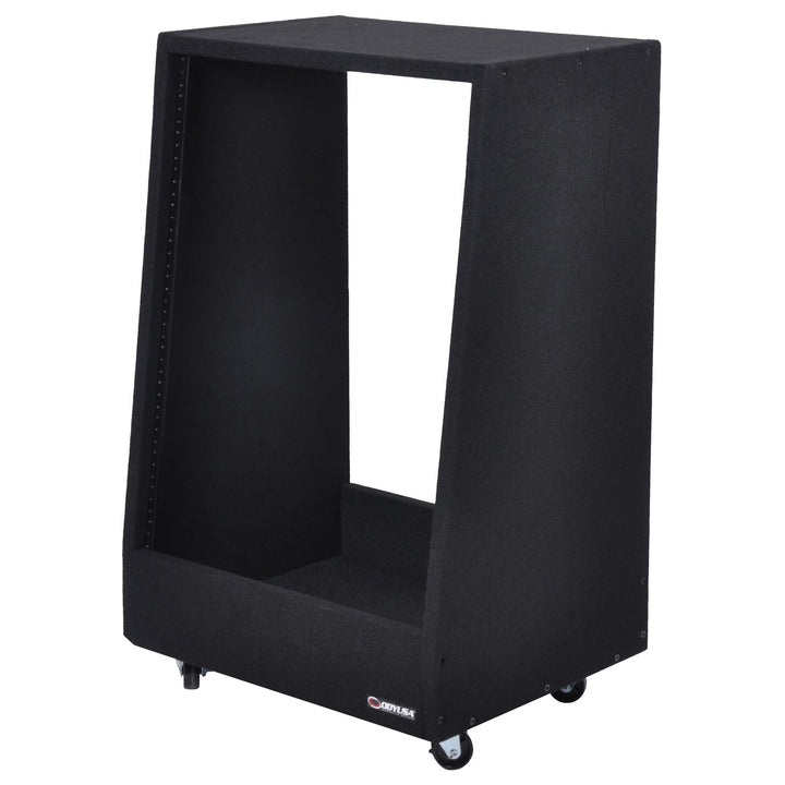 Odyssey CRS14USS162232W 14U Carpeted Studio Rack MKII with Wheels - Assembly Required