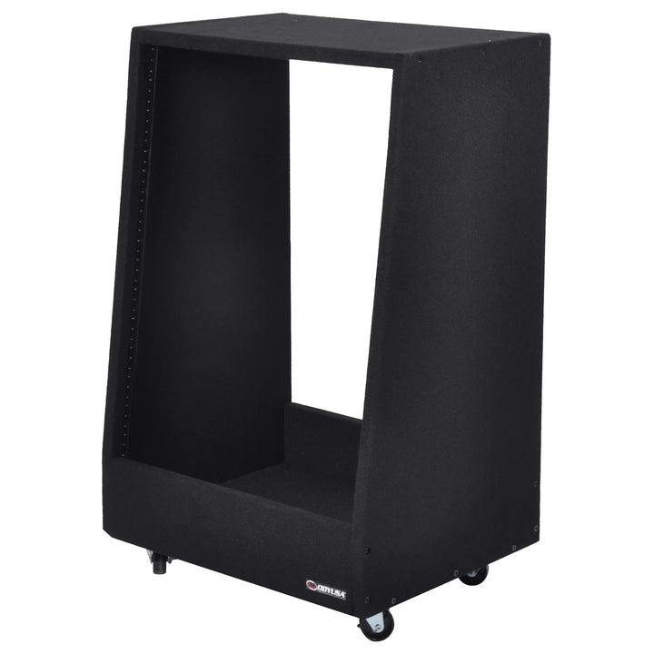 Odyssey CRS14WSS 14U Carpeted Pro Studio Rack with Wheels