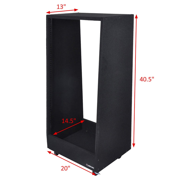 Odyssey CRS20WSS 20U Carpeted Pro Studio Rack with Wheels – view 2