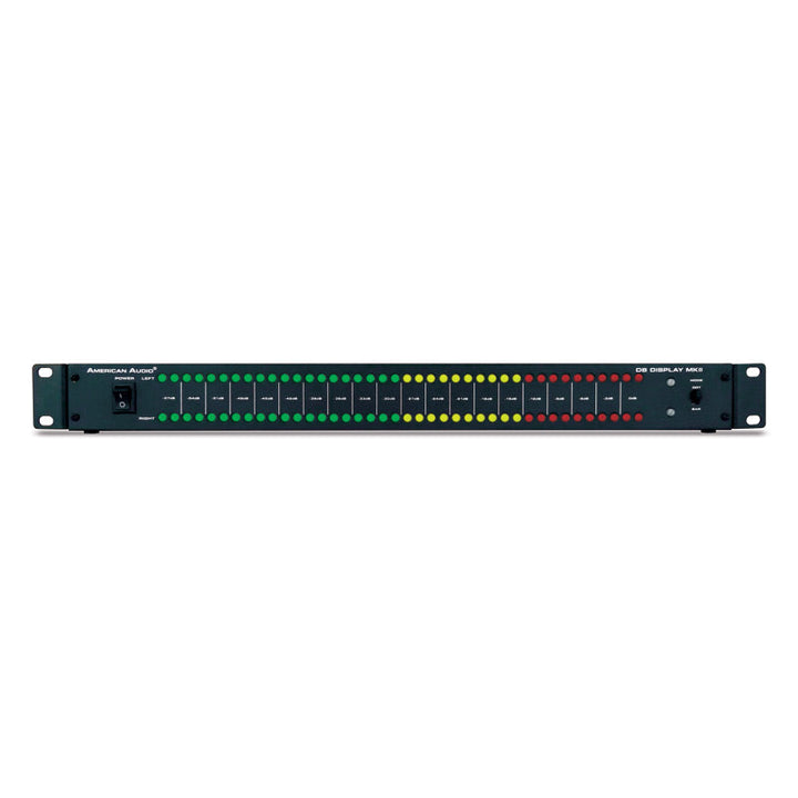 ADJ Rackmount LED dB display with RCA Input/Output - 19in