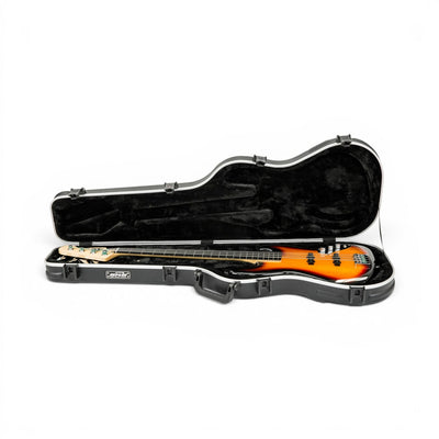SKB SKB 1SKB-FB-4 Shaped Standard Bass Case (Black) - Instrument Cases