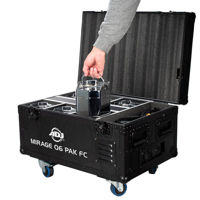 ADJ 6 x MIRAGE-Q6-IP (Battery) Fixtures with Flight Case
