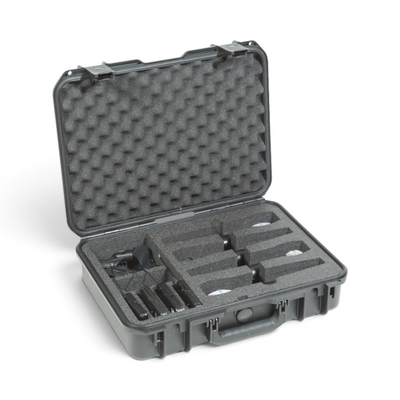 SKB SKB iSeries 1813-5 Wireless Four Mic Case (Black, Pre-Cut Foam) - Microphone Cases