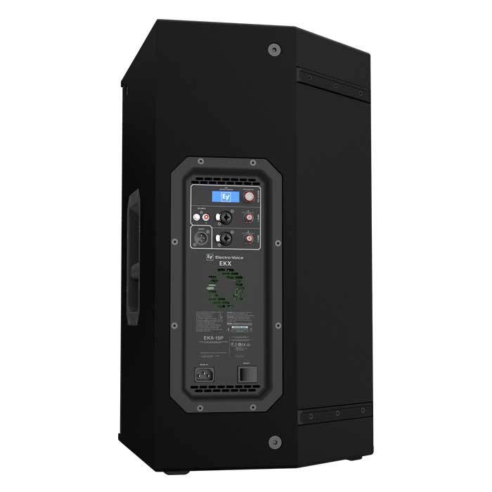 Electro-Voice EKX-15P-US 15in 2-Way Powered Loudspeaker - 1500W - 90° x 60° - Black – rear view