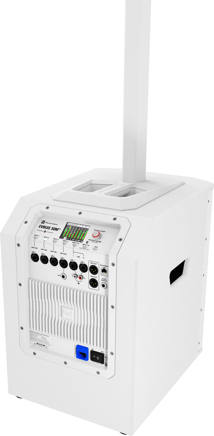 Electro-Voice Electro-Voice EVOLVE 50M G2 12in Powered Subwoofer Base with Mixer, Column Sold Separately (White)