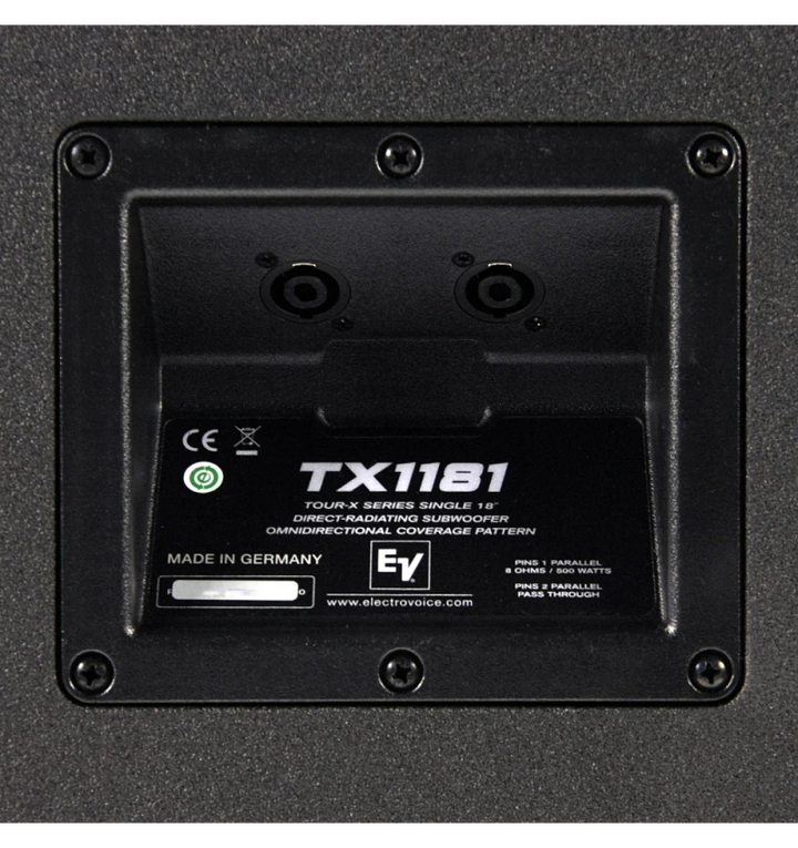 Electro-Voice Electro-Voice TX1181 18in Passive Subwoofer - 500W - Black
