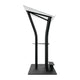Global Truss DT-ERGO-LECTERN-BLK Aluminum Lectern Podium w/Top/Foot Stand/Shelf (Black)