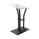 Global Truss DT-ERGO-LECTERN-BLK Aluminum Lectern Podium w/Top/Foot Stand/Shelf (Black)