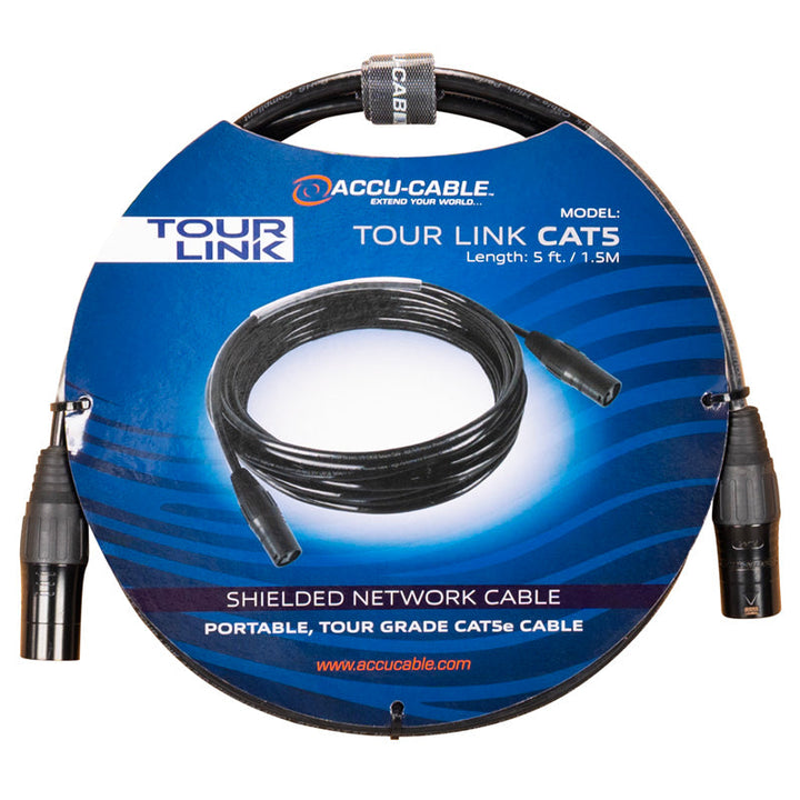 ADJ Cat5E Shielded Network Cable - 5ft