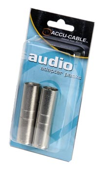 ADJ 2 x 3-Pin Male XLR to Male XLR Adapters