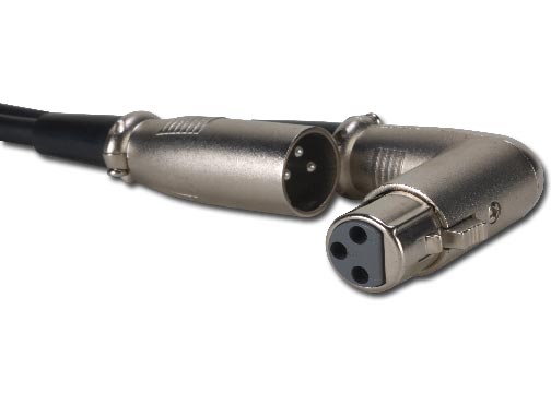 ADJ 3-Pin XLR Right Angle Adapter