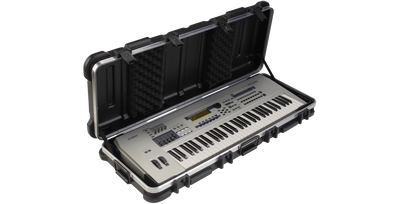 SKB SKB 1SKB-4214W ATA 61 Note Keyboard Case (Black / Pre-Cut) - Instrument Cases