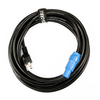 ADJ Locking Power Connector to Edison Cable - 25ft