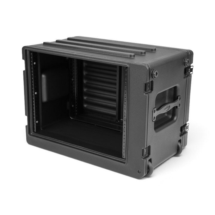 SKB SKB 1SKB-R8SW 8U rSeries Shallow Rolling Rack (Black) - Cases & Transport Accessories