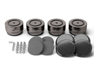 IsoAcoustics IsoAcoustics GAIA-TITAN Cronos Neo Speaker Isolation Feet (4-Pack, Dark Chrome)