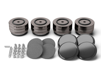 IsoAcoustics IsoAcoustics GAIA-TITAN Rhea Neo Speaker Isolation Feet (4-Pack, Dark Chrome)