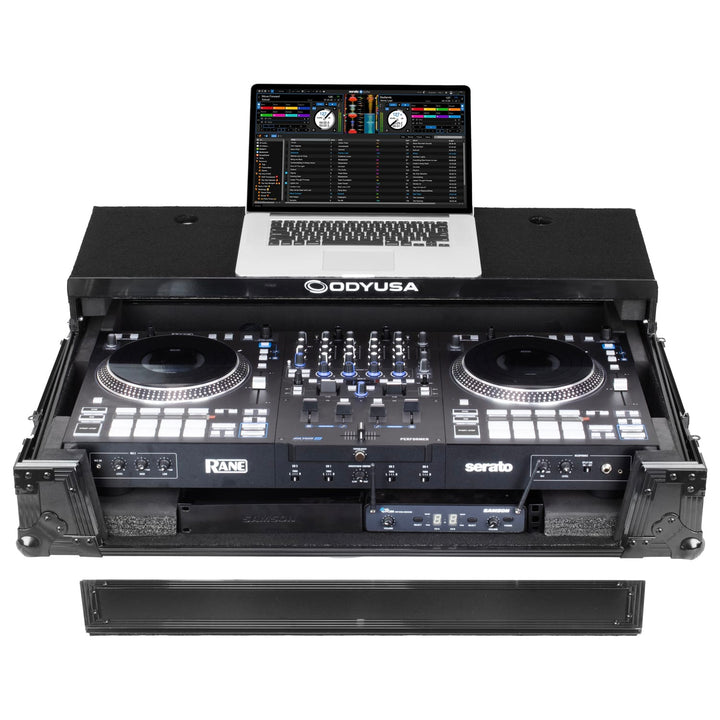 Odyssey FRBLGLP1UWPERFORMER Glide-Style 1U Flight Case for RANE Performer - Black – view 2
