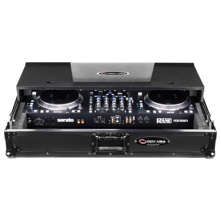 Odyssey FRBLGLP1UWPERFORMER Glide-Style 1U Flight Case for RANE Performer - Black – view 3