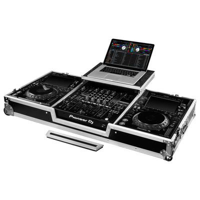 Odyssey Odyssey FRDJMA9CDJGPW Glide-Style DJ Coffin with Wheels for CDJ-3000 and DJM-A9