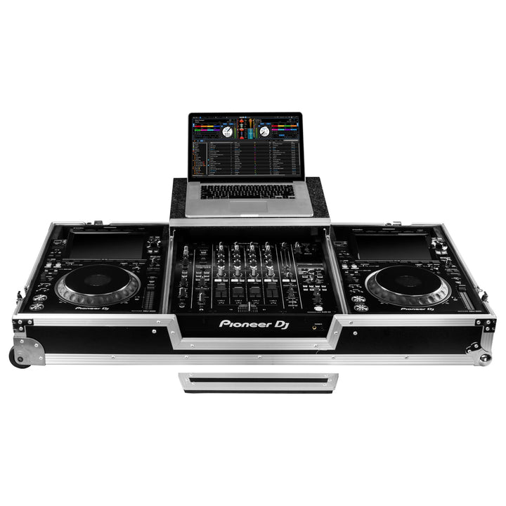 Odyssey FRDJMA9CDJGPW Glide-Style DJ Coffin with Wheels for CDJ-3000 and DJM-A9 – view 2