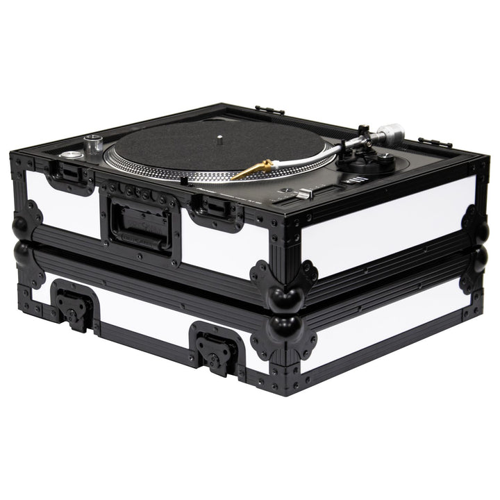 Odyssey FZ1200WTBL Flight Case for Technics SL-1200 - White/Black