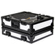 Odyssey FZ1200WTBL Flight Case for Technics SL-1200 - White/Black