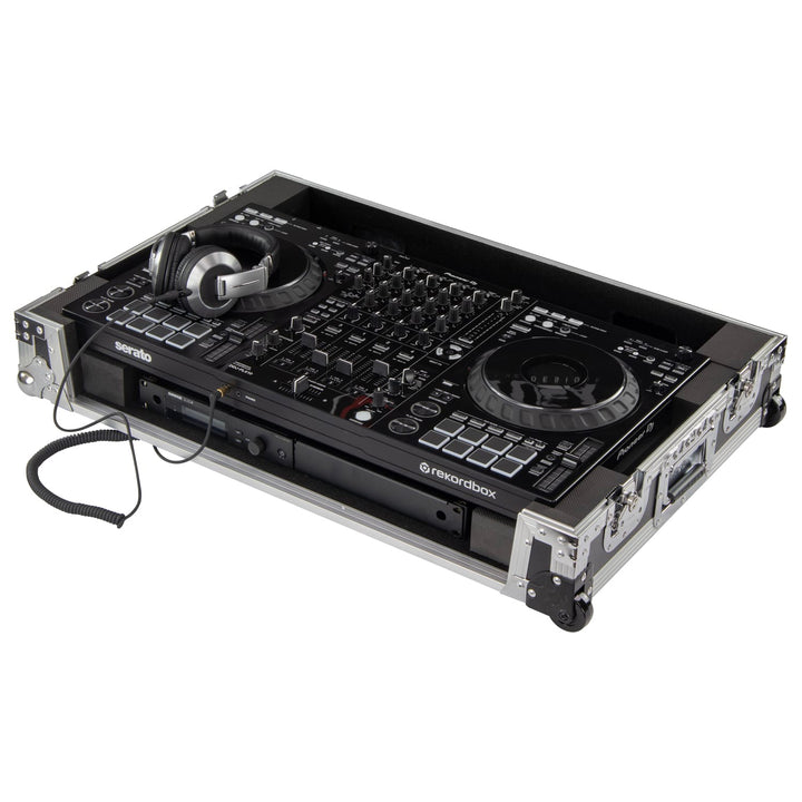 Odyssey FZDDJFLX10CW 1U Flight Case with Wheels for Pioneer DDJ-FLX10