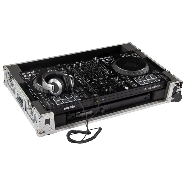 Odyssey FZDDJFLX10CW 1U Flight Case with Wheels for Pioneer DDJ-FLX10 – view 2