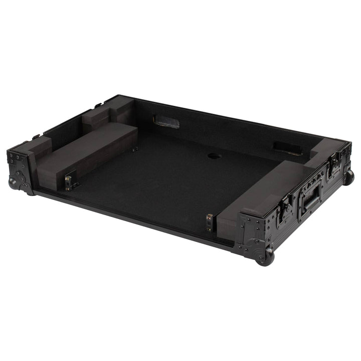 Odyssey FZDDJFLX10CWBL 1U Flight Case with Wheels for Pioneer DDJ-FLX10 - Black – view 3