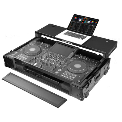 Odyssey Odyssey FZGSATXDJAZWBL Glide-Style Flight Case for AlphaTheta XDJ-AZ - Black, 1U, Wheels