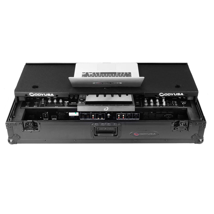 Odyssey FZGSATXDJAZWBL Glide-Style Flight Case for AlphaTheta XDJ-AZ - Black, 1U, Wheels – view 2