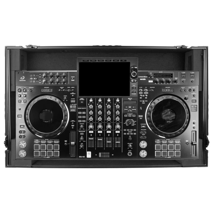 Odyssey FZGSATXDJAZWBL Glide-Style Flight Case for AlphaTheta XDJ-AZ - Black, 1U, Wheels – view 3