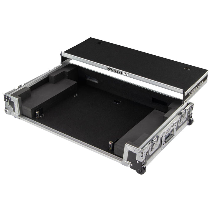 Odyssey FZGSDDJFLX10CW Glide-Style 1U Flight Case for Pioneer DJ DDJ-FLX10 - Corner Wheels – view 3