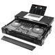 Odyssey FZGSDDJFLX10W1BL Glide-Style 1U Flight Case for Pioneer DJ DDJ-FLX10 - Black, Wheels