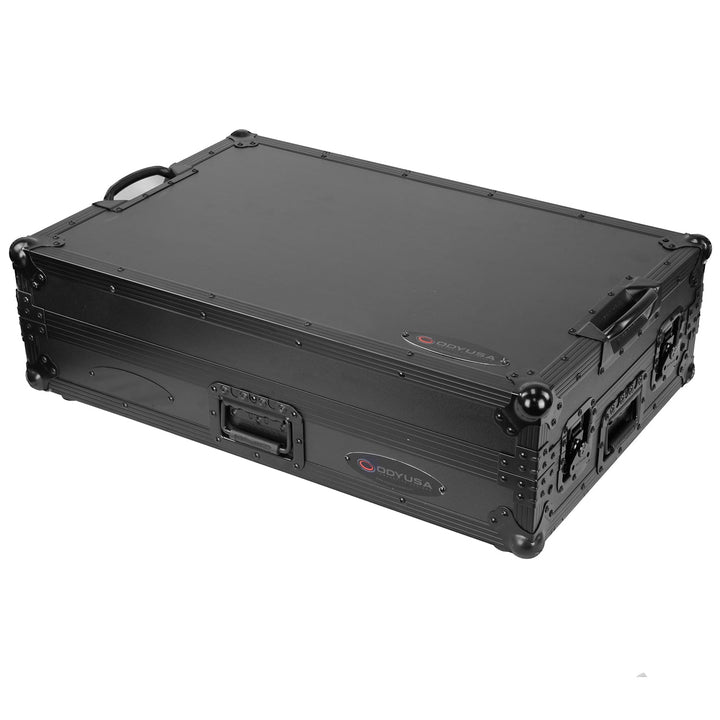 Odyssey FZGSDDJFLX10W1BL Glide-Style 1U Flight Case for Pioneer DJ DDJ-FLX10 - Black, Wheels – view 6