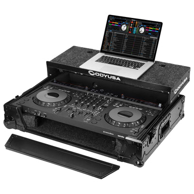 Odyssey Odyssey FZGSDDJGRV6BL1UCW Glide-Style 1U Flight Case for AlphaTheta DDJ-GRV6 - Black, Wheels