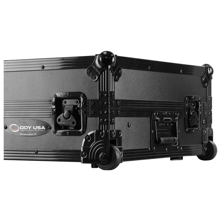 Odyssey FZGSDDJGRV6BL1UCW Glide-Style 1U Flight Case for AlphaTheta DDJ-GRV6 - Black, Wheels – view 4