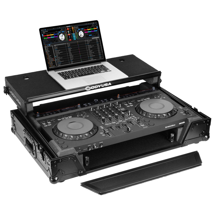 Odyssey FZGSDDJGRV6W1BL Glide-Style 1U Flight Case for AlphaTheta DDJ-GRV6 - Black – view 3