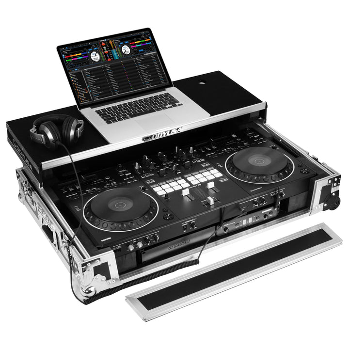 Odyssey FZGSDDJREV5CW Glide-Style 1U Flight Case for Pioneer DJ DDJ-REV5 - Wheels – view 3