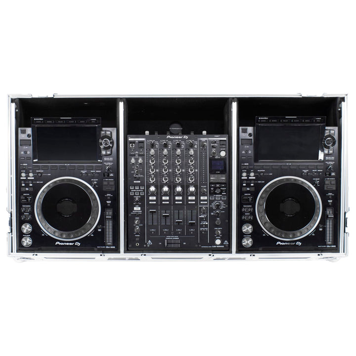 Odyssey FZGSP12CDJW2 Glide-Style Flight Coffin for 12" Mixer + 2 Media Players - Wheels – view 4