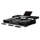 Odyssey FZGSP12CDJW2BL Glide-Style Flight Coffin for 12" Mixer + 2 Media Players - Black