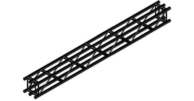 Global Truss Global Truss DT36-300-BLACK 9.84ft/3m Square Truss with Center Tube (Black)