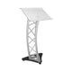 Global Truss GT-LECTERN-PRO Curved Aluminum Lectern with Acrylic Surface