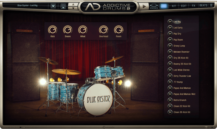 XLN Audio Addictive Drums 2: Classic Rock Collection