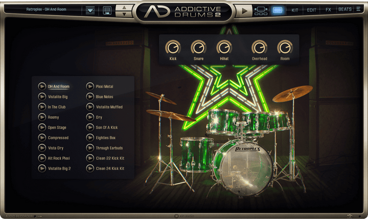 XLN Audio Addictive Drums 2: Classic Rock Collection