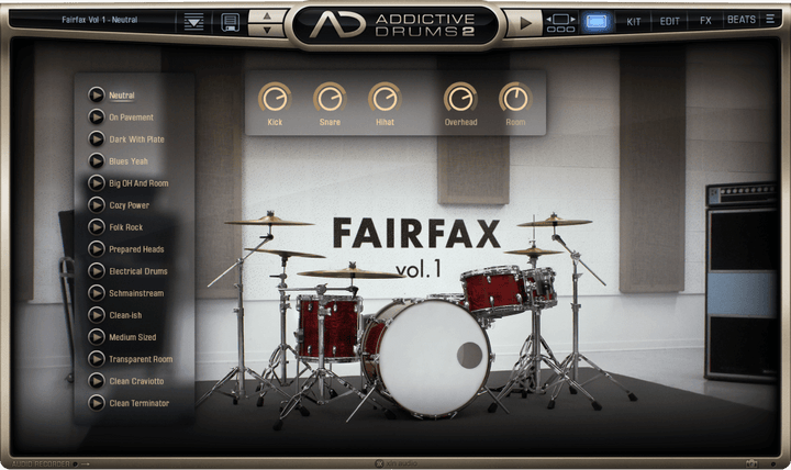XLN Audio Addictive Drums 2: Rock Collection